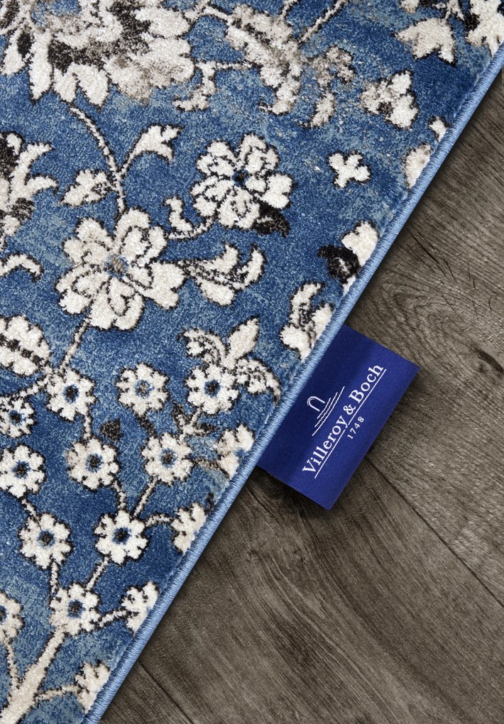 Villeroy & Boch, Kusový koberec Villeroy & Boch 106119 Blue, Cream, 200x280, modrá, obývacia izba