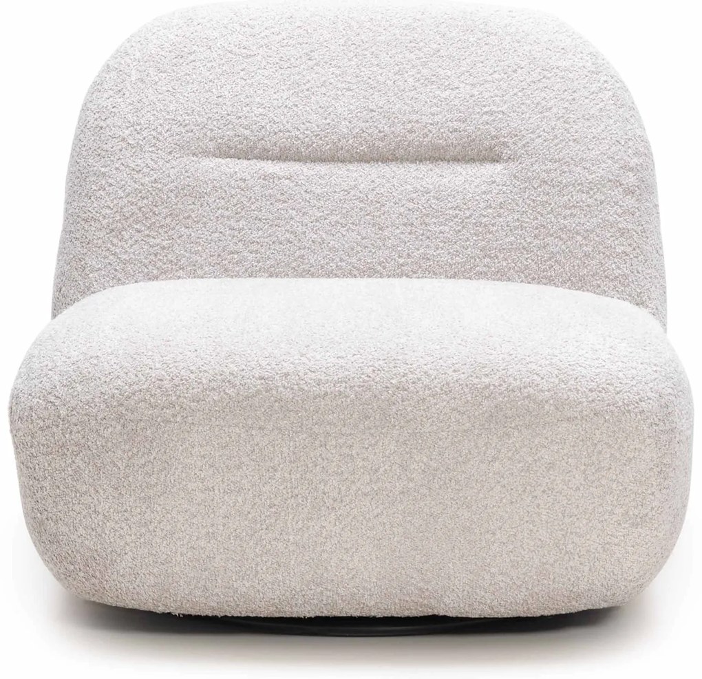 Otočné designové křeslo Giorgia šedo-béžové