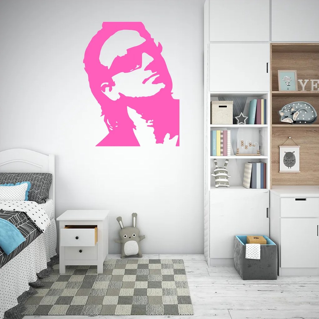 Veselá Stena Samolepka Bono Vox (U2) Farba: šedá, Veľkosť: 40 x 31 cm