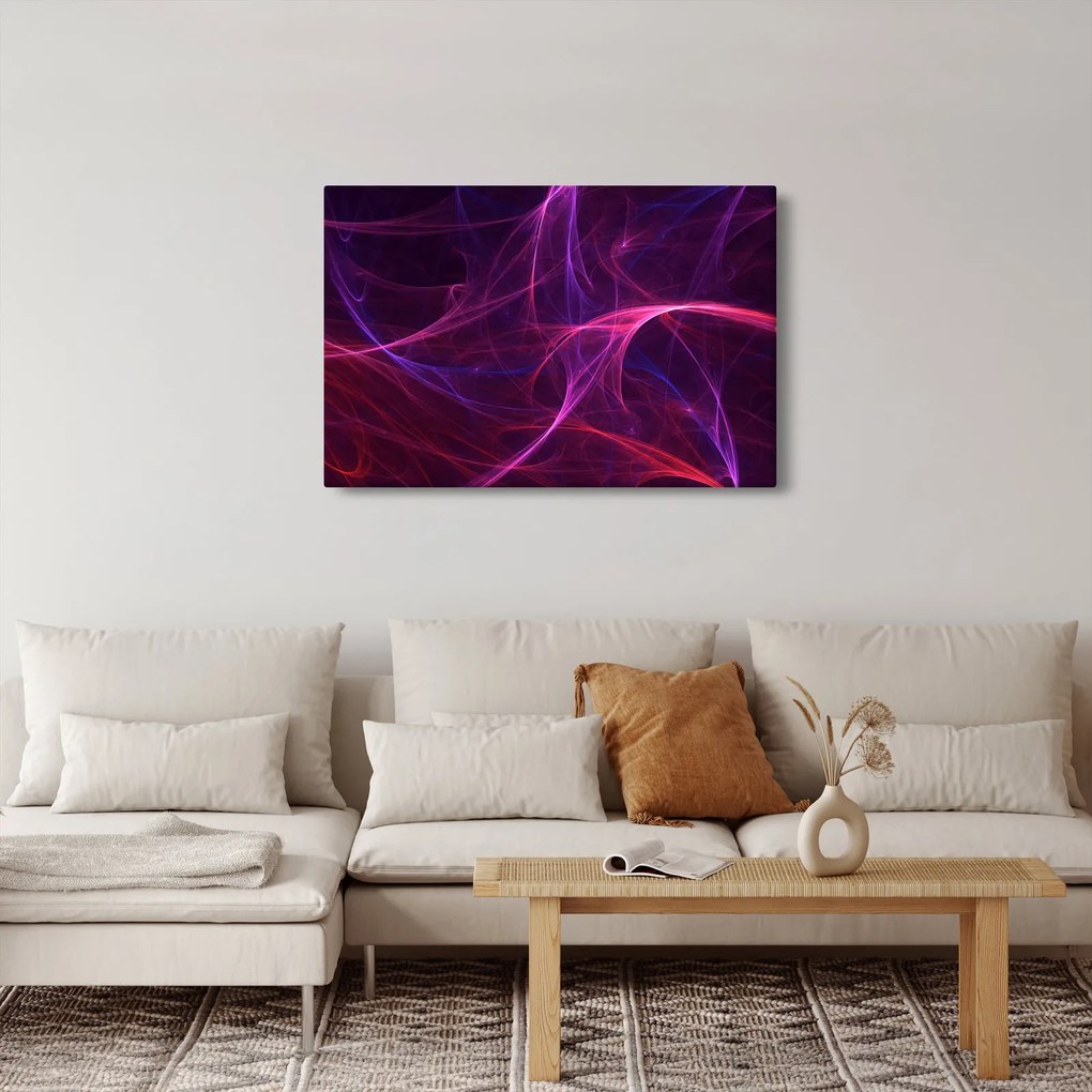 Abstraktný obraz kriviek (90x60 cm)