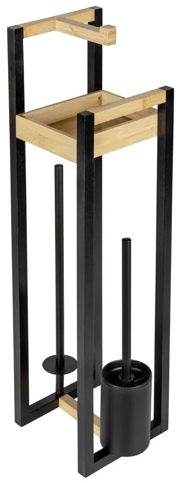 Bambusový stojan na toaletný papier s kefou Braidi - Wenko