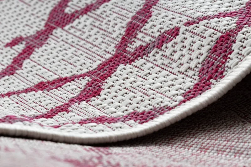 Koberec SISAL SION MREŽA 22129 ecru / fuksia