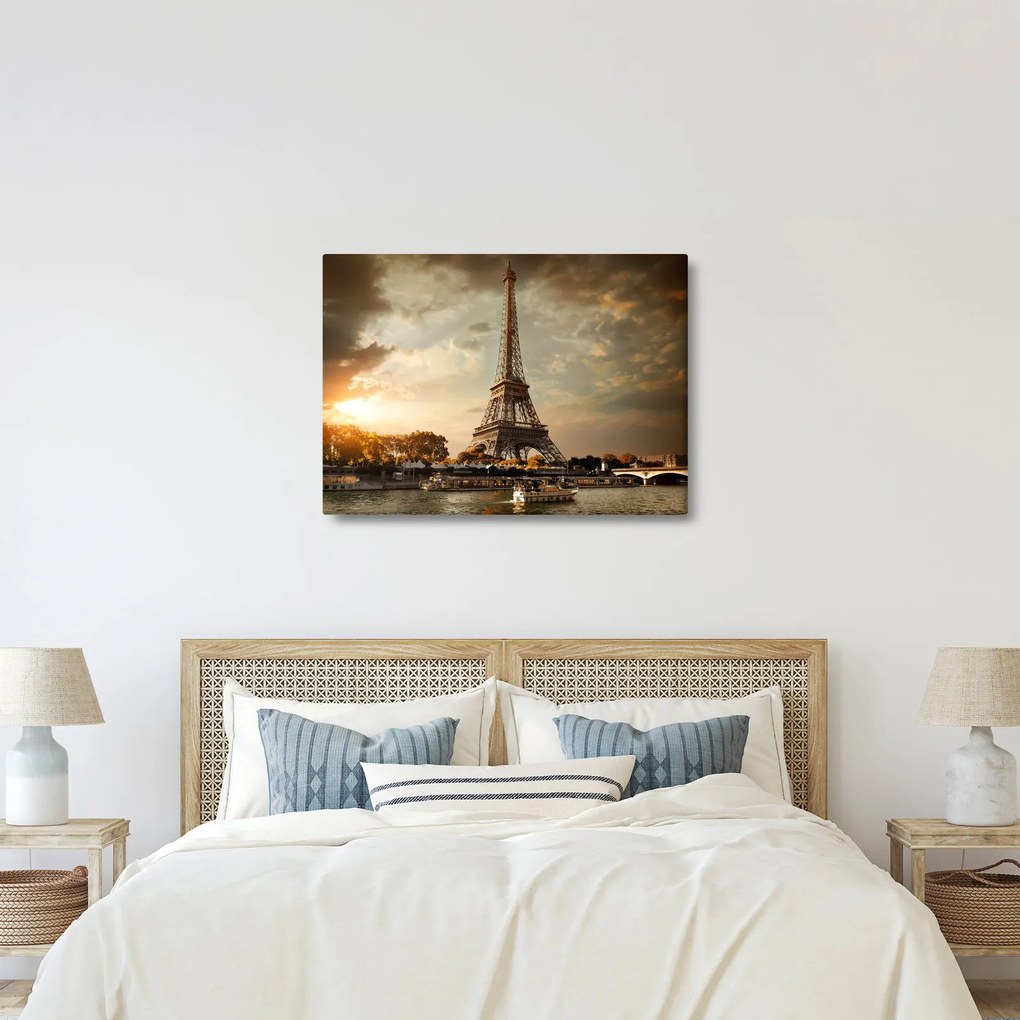 Obraz - Eiffelova veža, Paríž, Francúzsko (70x50 cm)