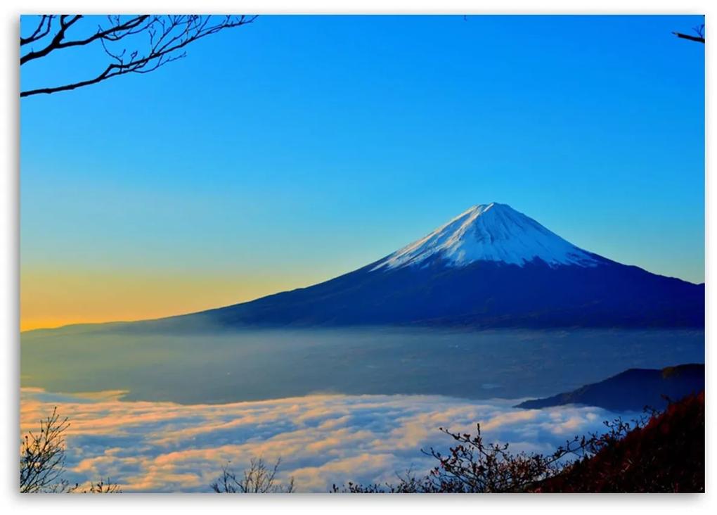 Obraz na plátně Krajina hory Fudži - 120x80 cm