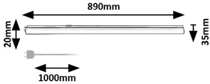 Rabalux BAREG LED podlinkové svietidlo 78009