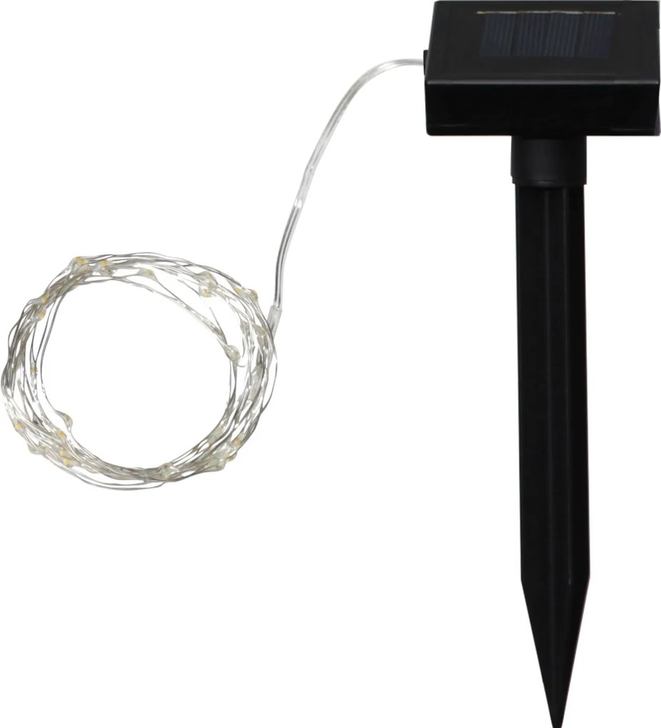 Star trading Solárne LED vonkajšie osvetlenie DEWDROP 50x LED 250 cm