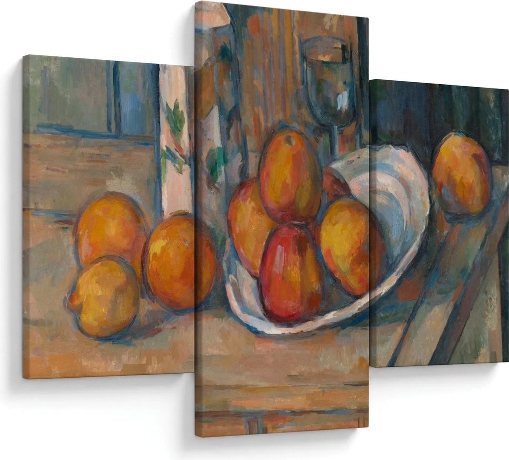 Obraz - Paul Cézanne, Still Life with Milk Jug and Fruit, reprodukcia (90x60 cm)