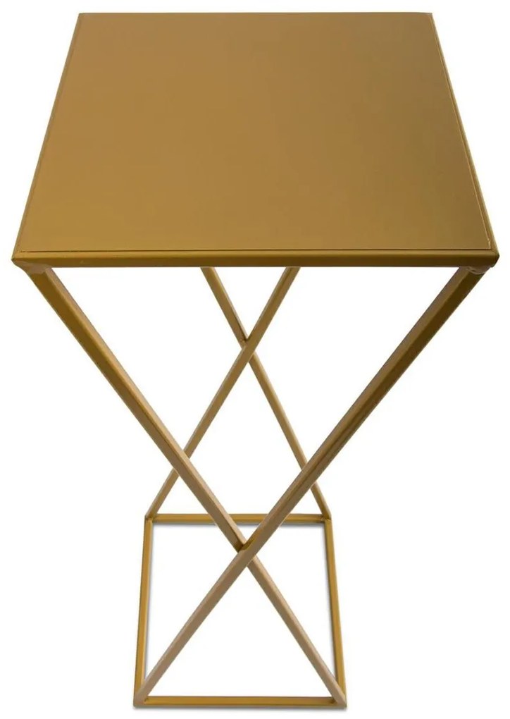 STOJAN NA KVETINÁČ LOFT5 70X24X24 CM ZLATÁ