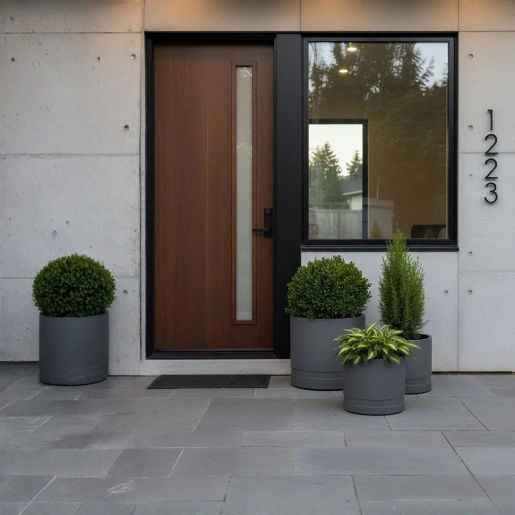 Květináč LUNA Cylinder 30,8 cm antracitový