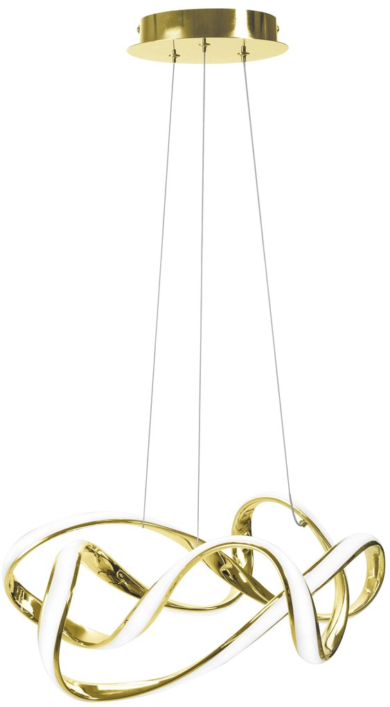 Toolight - LED stropné svietidlo APP821-CP + diaľkové ovládanie, zlatá, OSW-06882