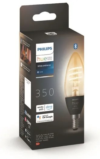 LED Stmievateľná žiarovka Philips Hue WHITE AMBIANCE E14/4,6W/230V 2200-4500K