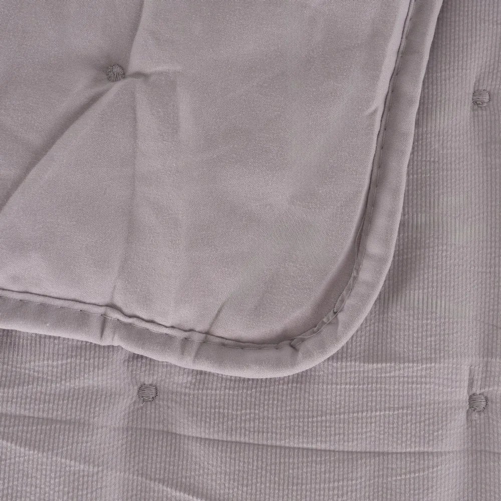 Sivý prešívaný pléd 180x260 cm – Ixia