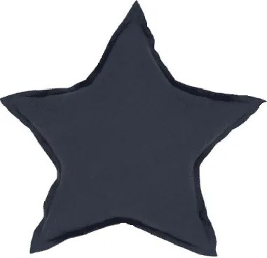 Mini ľanový vankúš hviezda grafitová 36 cm