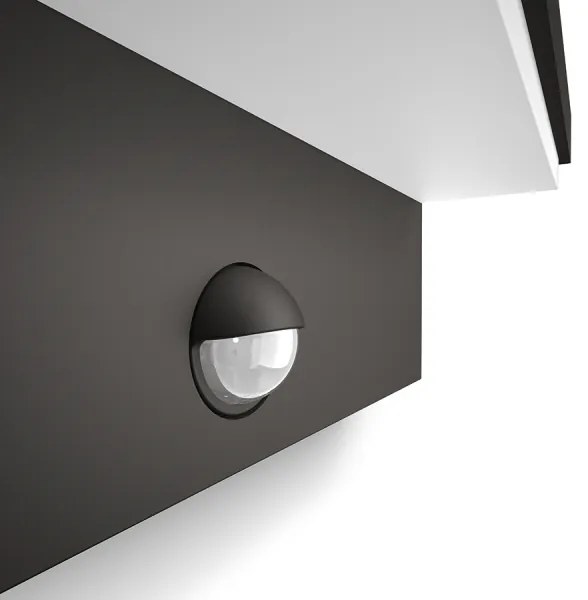 Philips 16484/93/P3 - LED Vonkajšie svietidlo so senzorom BUSTAN 2xLED/4,5W IP44