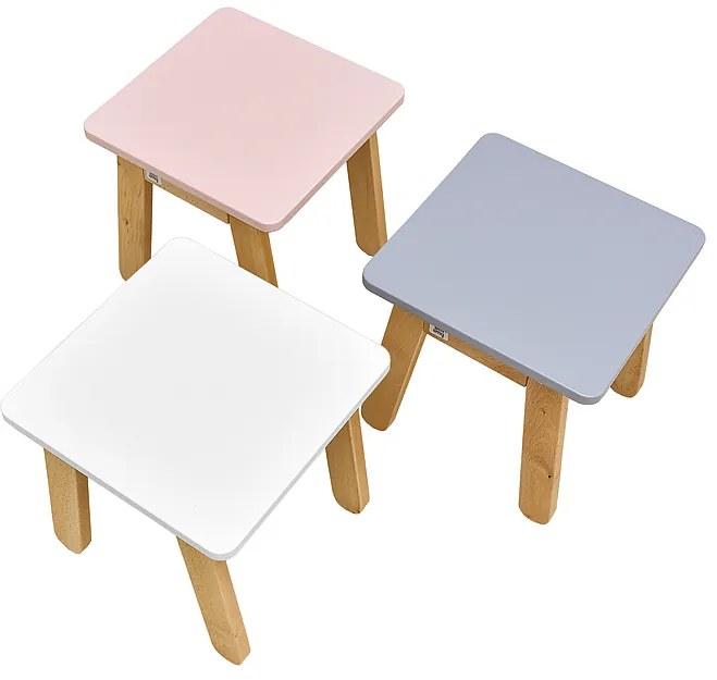 Sivá detská stolička WOODY GREY