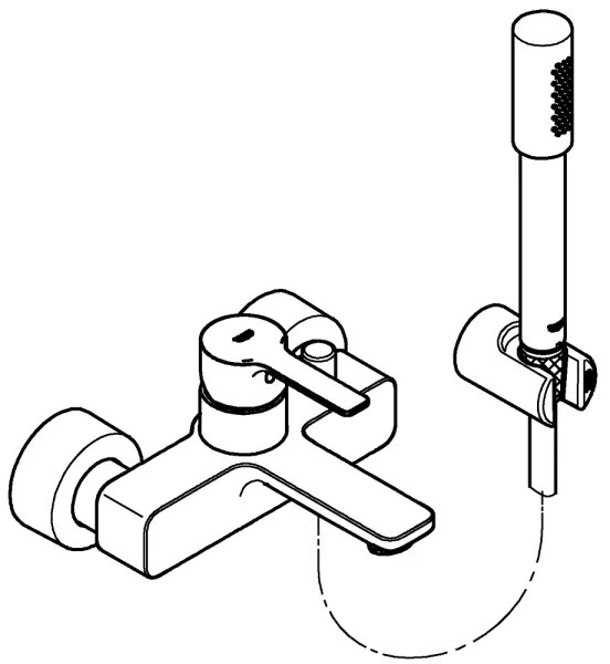 GROHE 33850001 - Vaňová batéria LINEARE DN 15 lesklý chróm