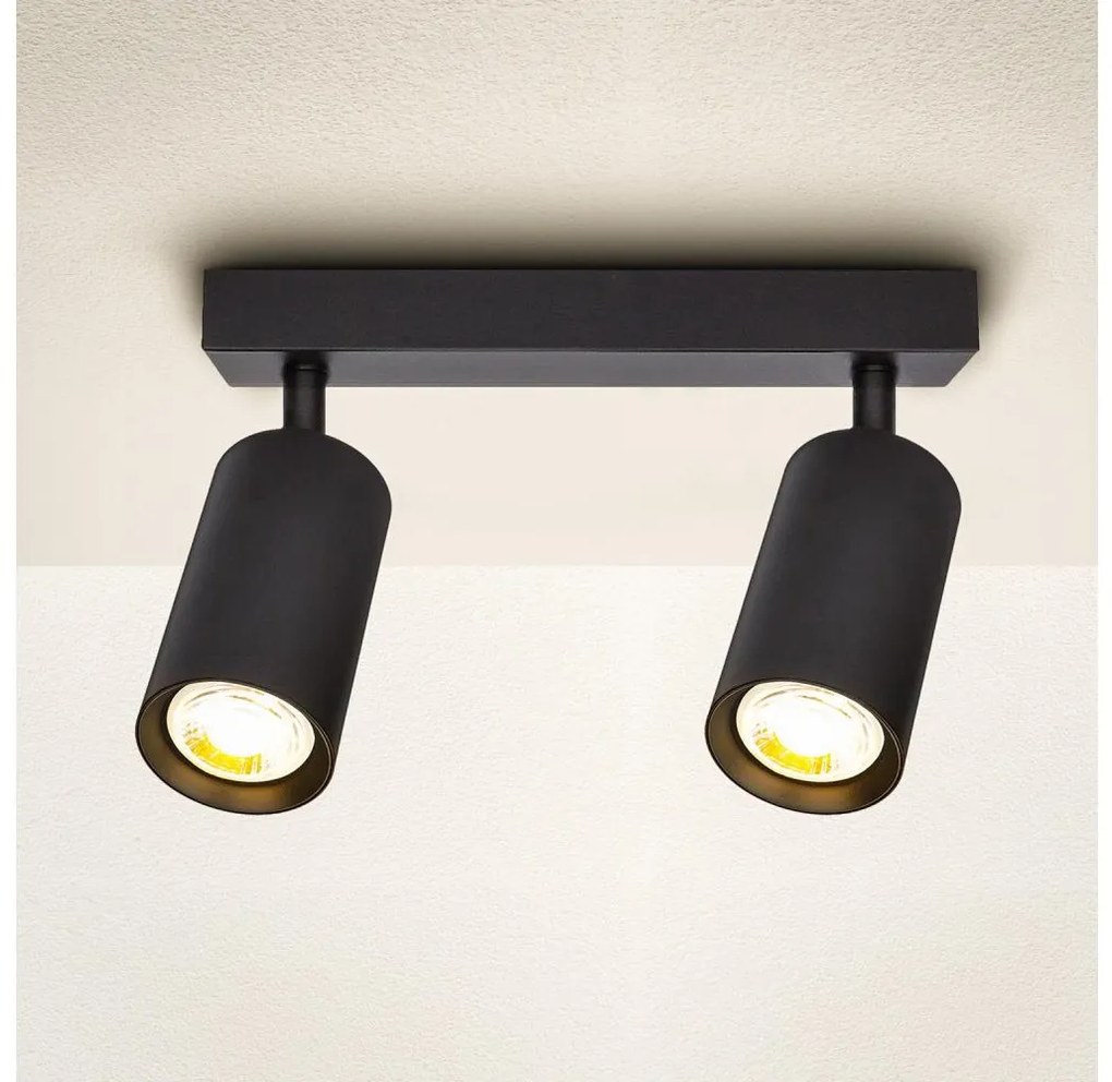 Brilagi - Bodové svietidlo SELE 2xGU10/30W/230V čierna WO-A3-OEM