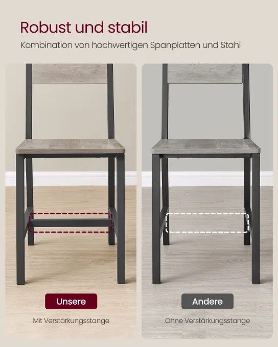 Set dvoch jedálenských stoličiek LDC092G01 (2 ks)