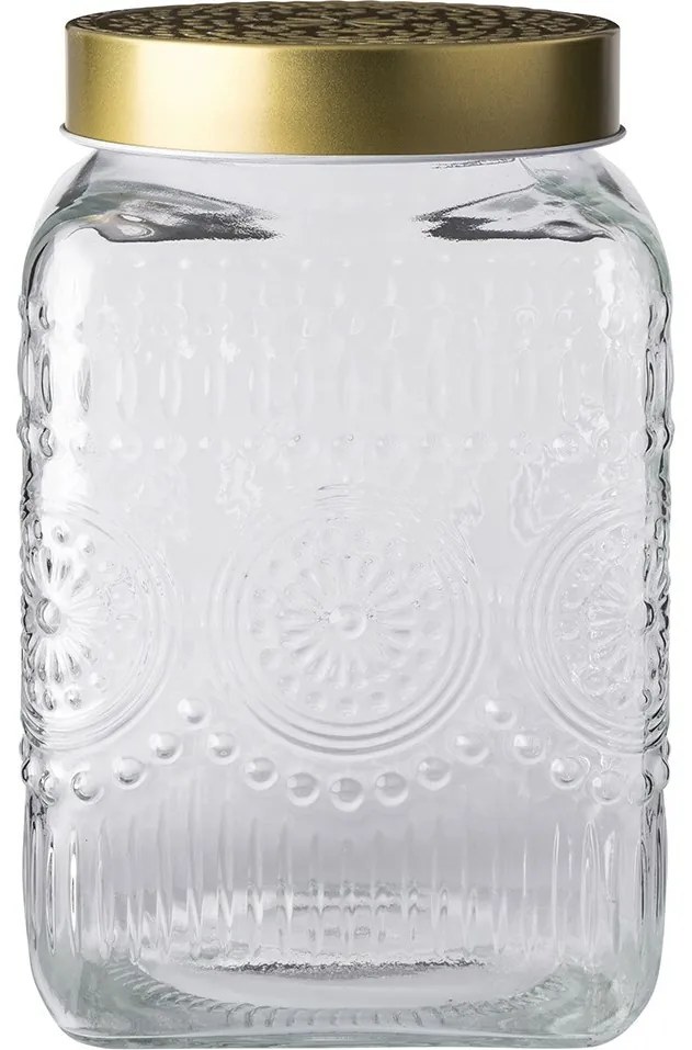 Altom Súprava sklenených dóz so zlatým vekom Daisy 2,2 l, 4 ks, 2,2 l