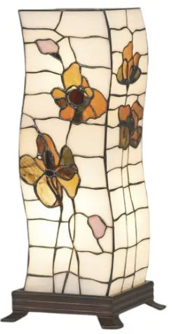 Nočná lampa Tiffany 14*47 PRISM FLORA WAVE