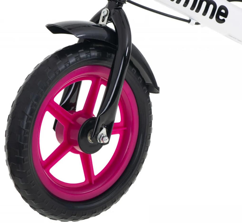 KIK GIMMIK Bežecký bicykel s brzdou Nemo 11" ružový 3+