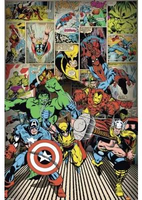 Obraz Deco panel Marvel Heroes 60x90 cm