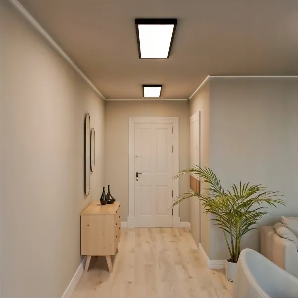 LED prisadený panel LED/60W/230V 30x120 cm čierny