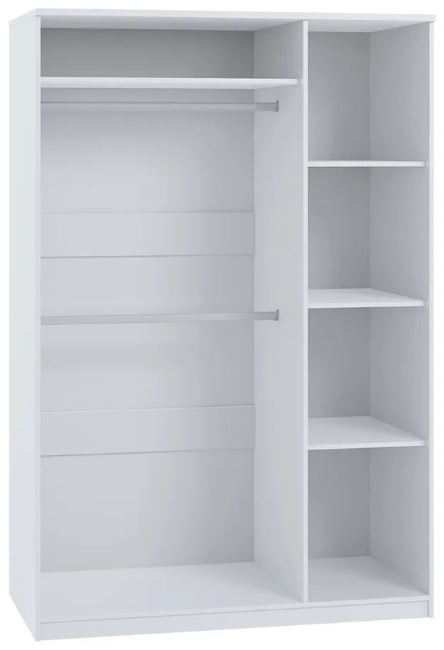 Spálňa Kler XII, Farby: biela / biela + ekokoža Soft Pik 029