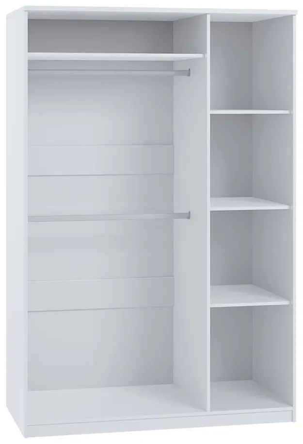 Spálňa Kler XII, Farby: biela / biela + ekokoža Soft Pik 029