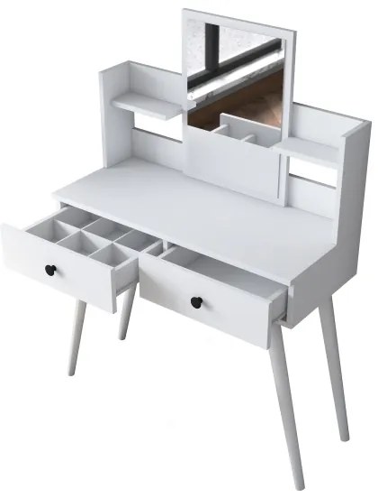 Toaletný stolík 111,8x97,8 cm biela