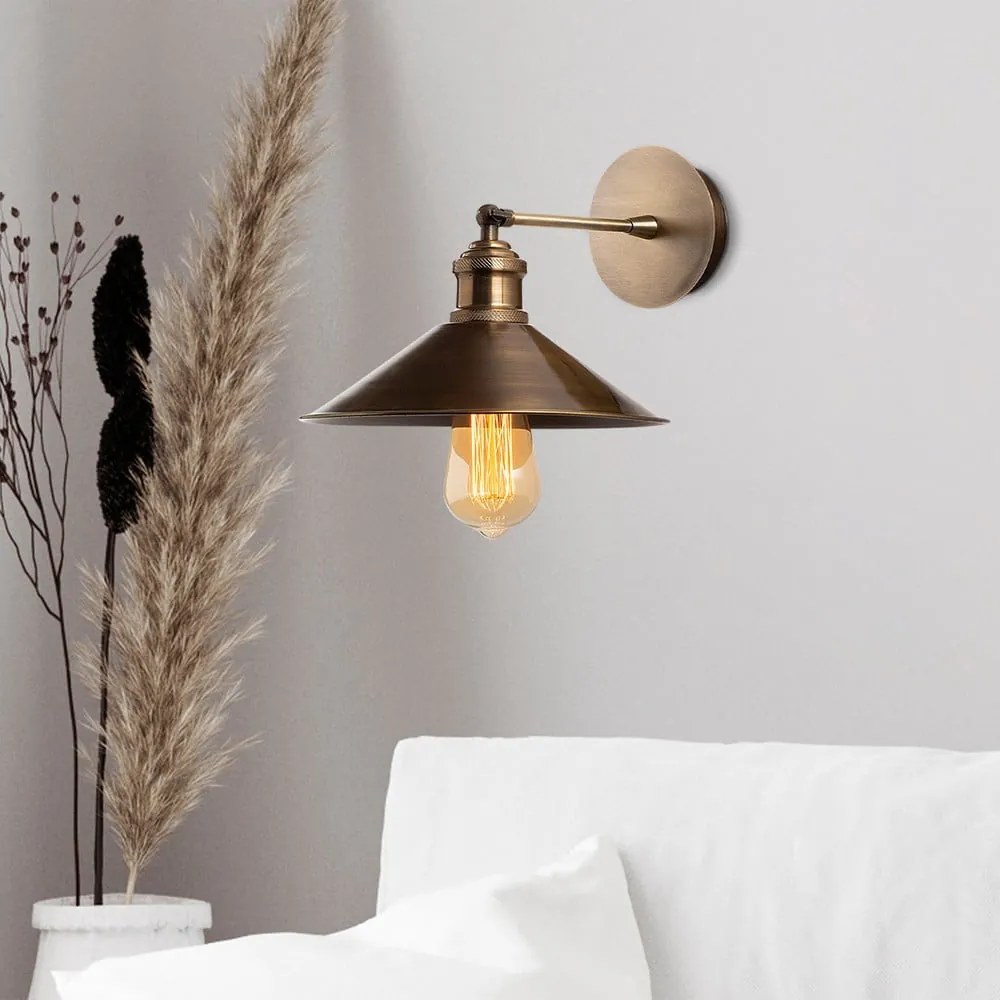 Nástenné svietidlo v bronzovej farbe ø 24 cm Sivani – Opviq lights