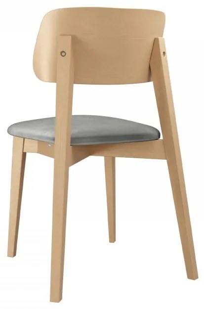 Čalúnená jedálenská stolička KT63/C, Dostupné poťahy: Magic Velvet 2216, Farby: buk