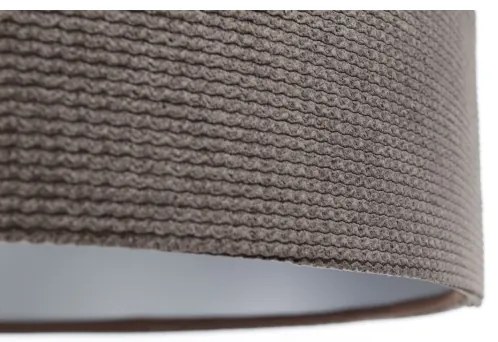 Luster na lanku TWIST 1xE27/60W/230V hnedá/strieborná