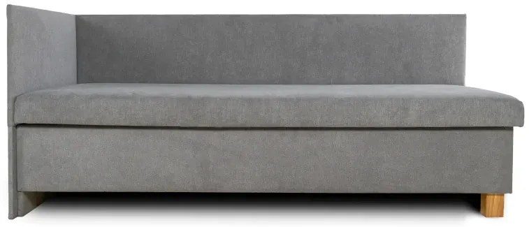 Posteľ Leo s čelami, 200x90, Ľavá, sivá (a55, 90cm, deska/ella, noha e)