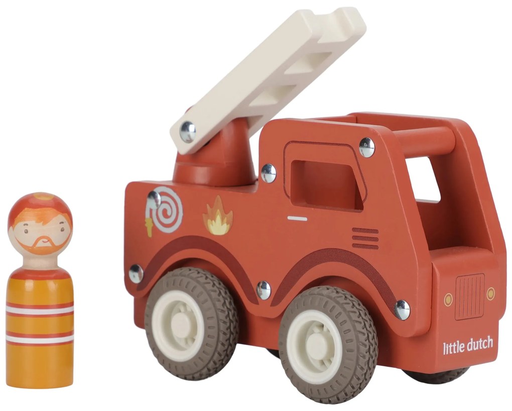 Hasičské auto drevené