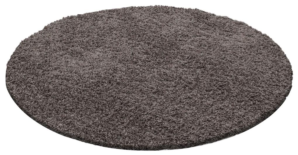 Ayyildiz koberce Kusový koberec Life Shaggy 1500 taupe kruh - 160x160 (priemer) kruh cm