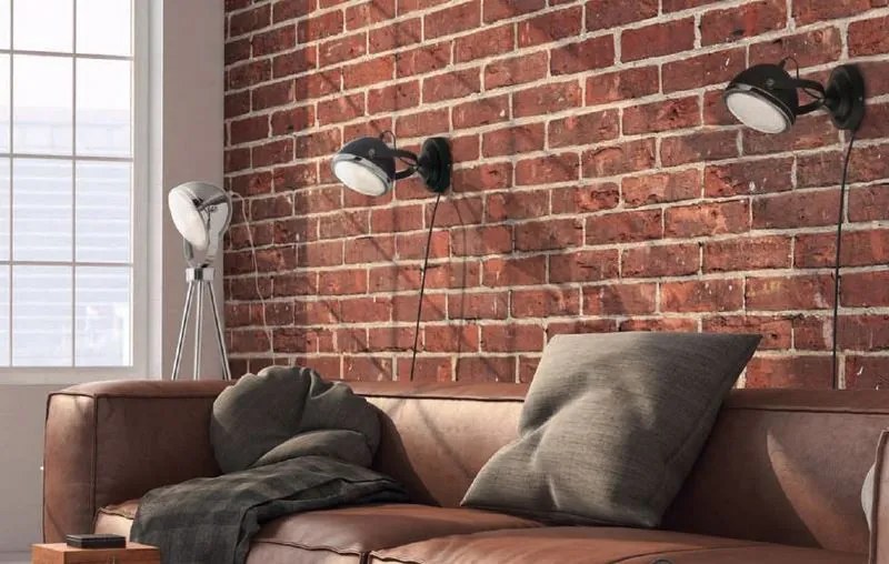 ACA DECOR Stolová lampička HARLEY, čierna