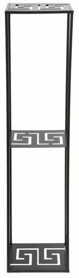 Stojan na kvety 100x24 cm čierna