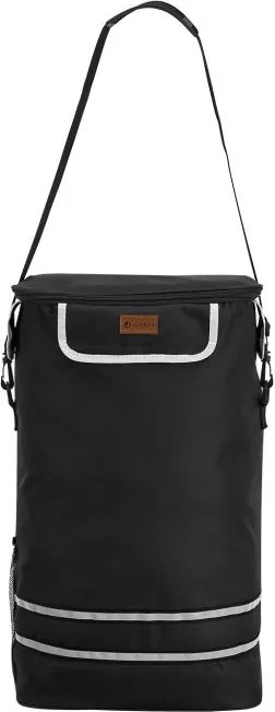 Nákupný vozík 3 v 1 na schody - objem 56 l, čierny