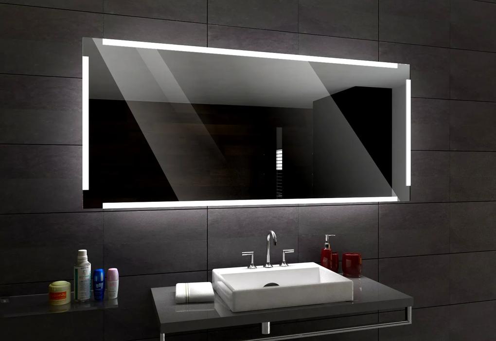 RIGA zrcadlo s LED osvětlením 120 diod na metr Barva podsvícení zrcadla: neutrální, Šířka (cm): 50, Výška (cm): 50