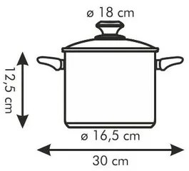 TESCOMA hrniec PRESTO s pokrievkou ø 18 cm, 3.0 l