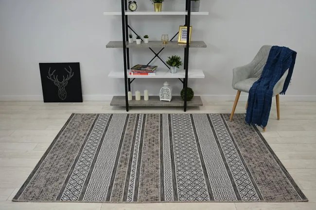Koberec SIZAL LOFT 21118 BOHO slonia kosť / strieborný / sivý