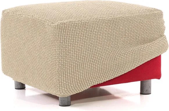 Super strečové poťahy NIAGARA smotanová taburetka (40 - 60 cm)