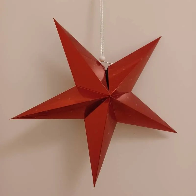 DECOLED Hviezda, 45 cm, červená