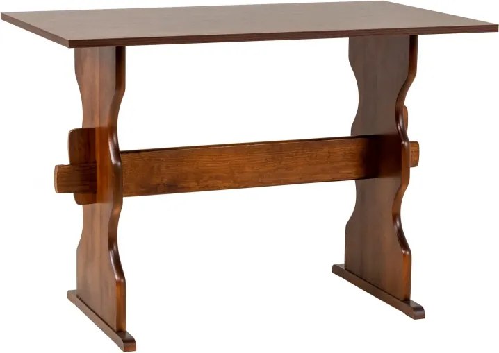 Rohový jedálenský komplet N2, orech / béžová aston 22