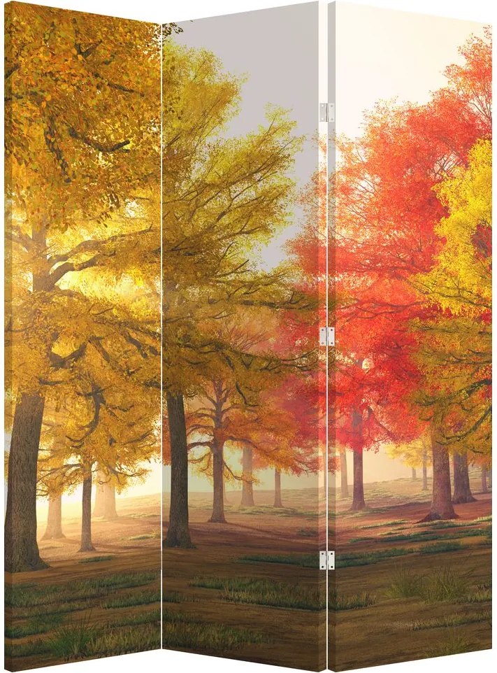Paraván - Jesenné stromy (126x170 cm)