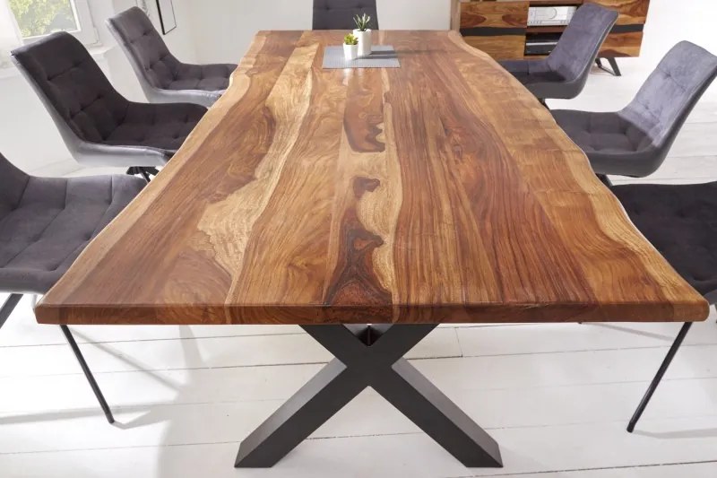 Dizajnový jedálenský stôl Argentinas X 220 cm sheesham