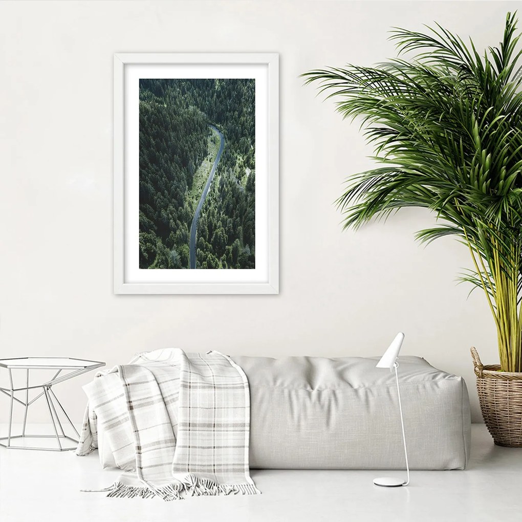 Gario Plagát Cesta v lese Farba rámu: Bez rámu, Rozmery: 40 x 60 cm