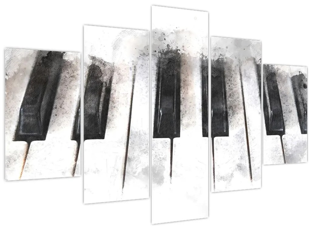 Obraz - Piano, aquarel (150x105 cm)