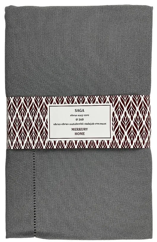 Obrus SAGA tmavošedá 160 easy care